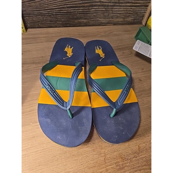 Polo Ralph Lauren Flip Flop Sandals Big Pony Colorblock Multi Men 7/8 main image 5